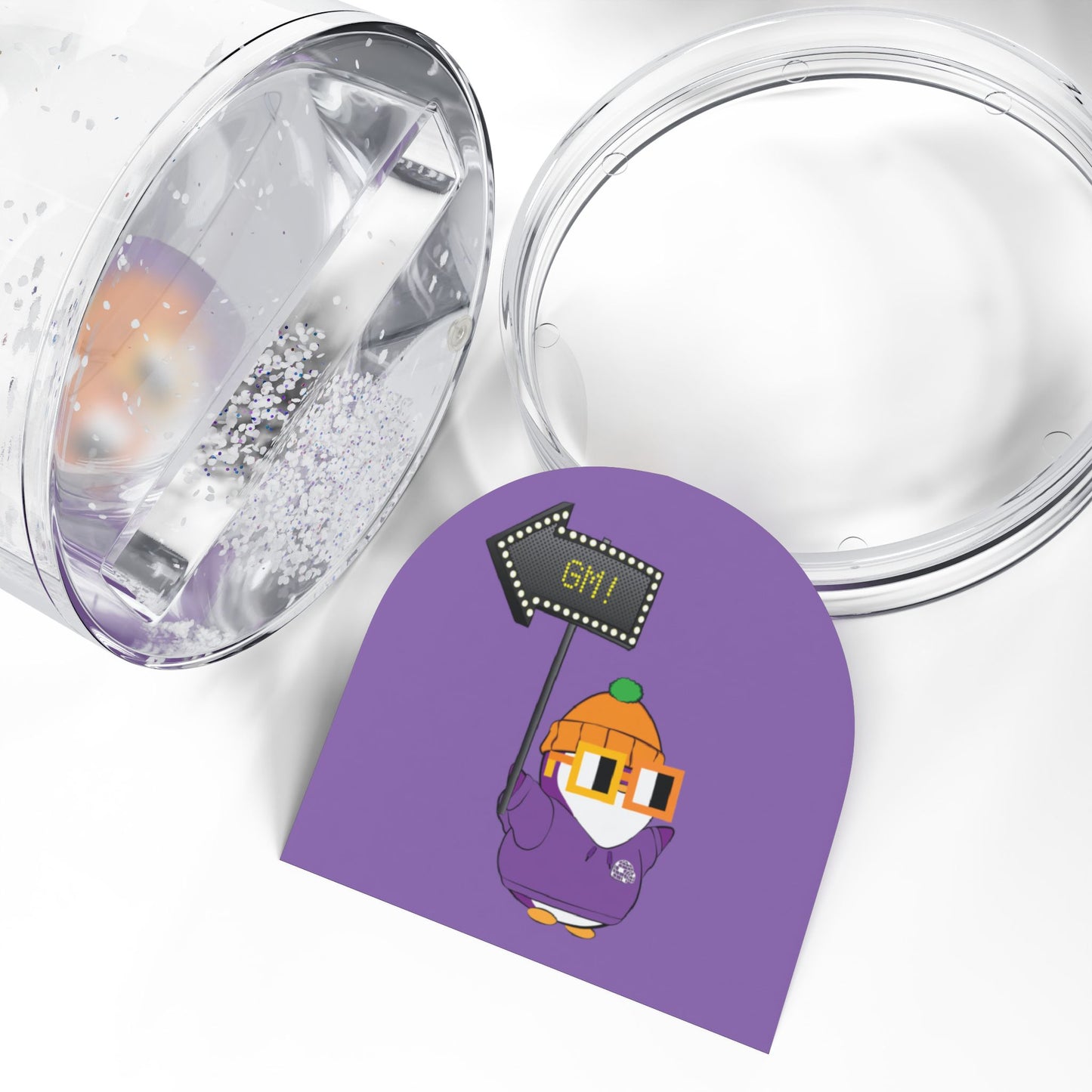 Lil Pudgy GM Snow Globe
