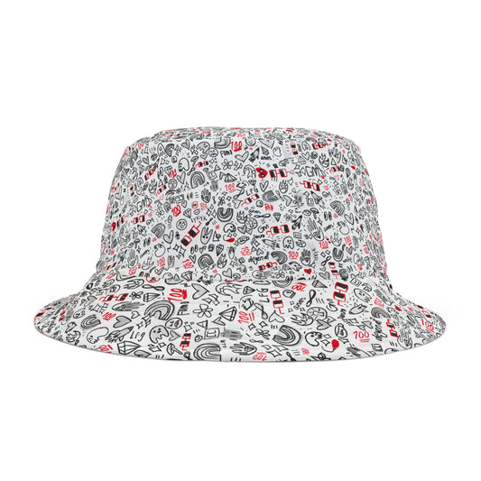 GM Farcaster Bucket Hat (white)
