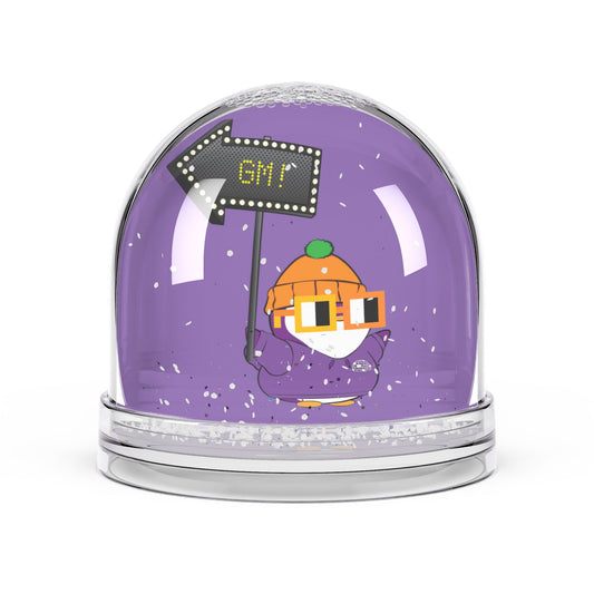 Lil Pudgy GM Snow Globe