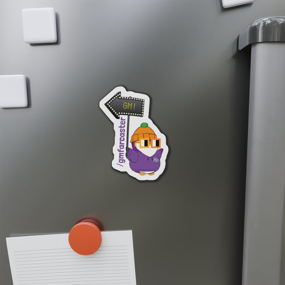 Lil Pudgy GM Magnet