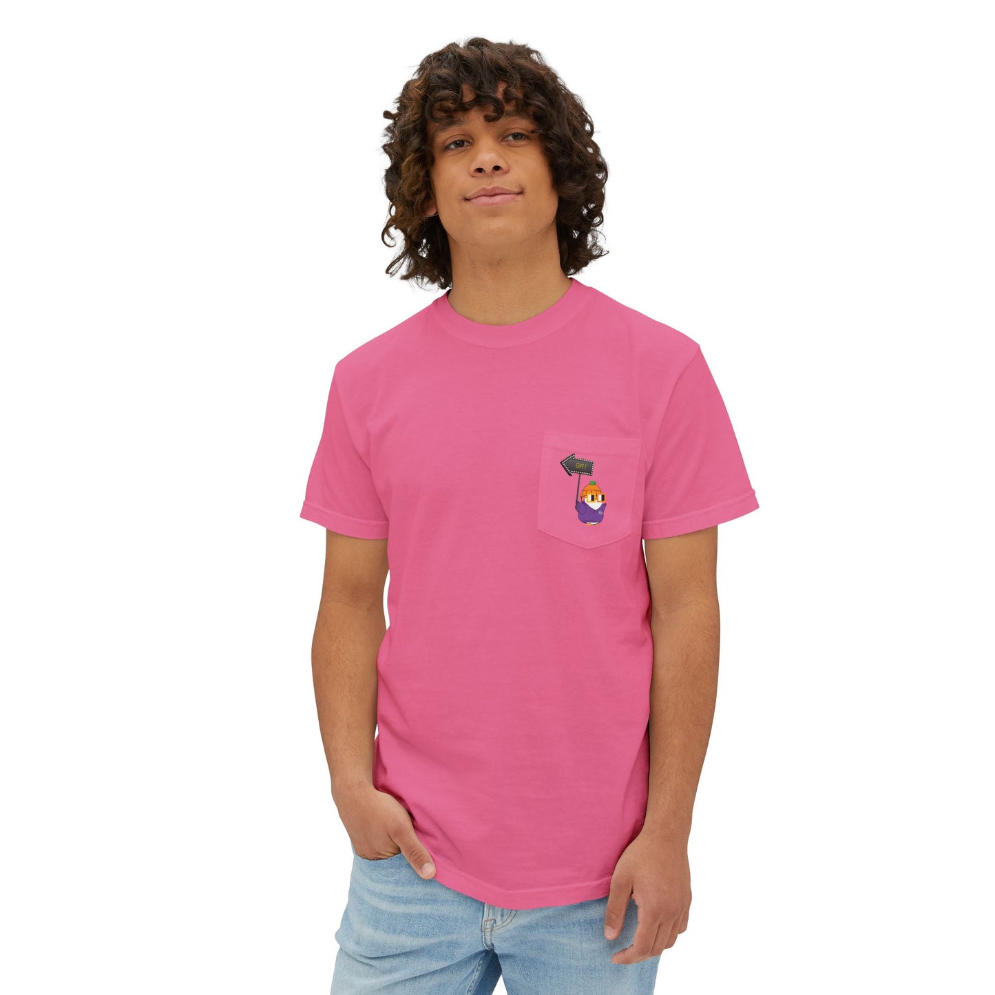 Lil Pudgy GM Unisex Garment-Dyed Pocket T-Shirt