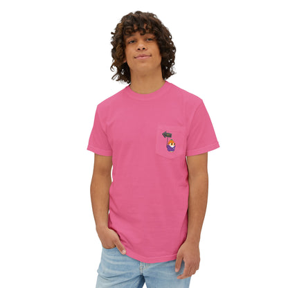 Lil Pudgy GM Unisex Garment-Dyed Pocket T-Shirt