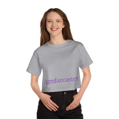 /gmfarcaster buh bye Champion Women's Heritage Cropped T-Shirt