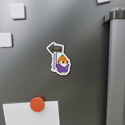 Lil Pudgy GM Magnet